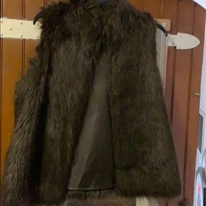 Faux fur vest